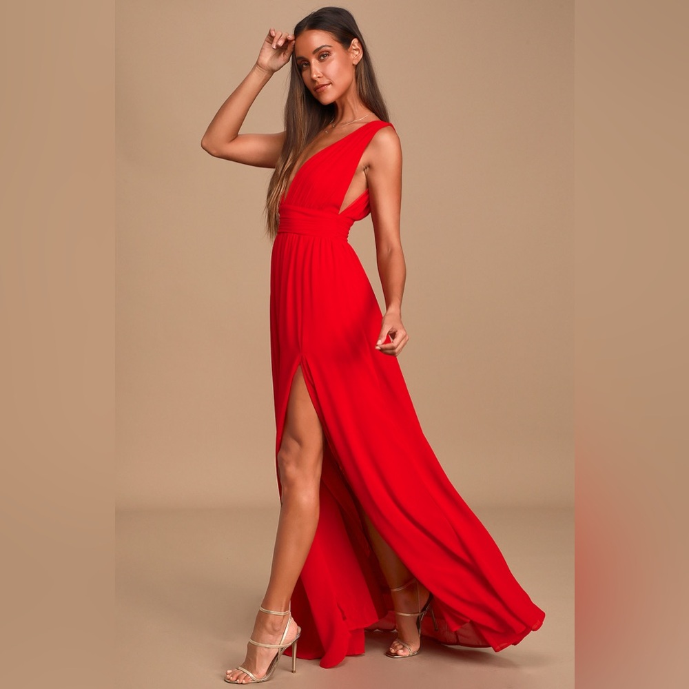 Lulus Heavenly Hues Res Maxi dress NWOT